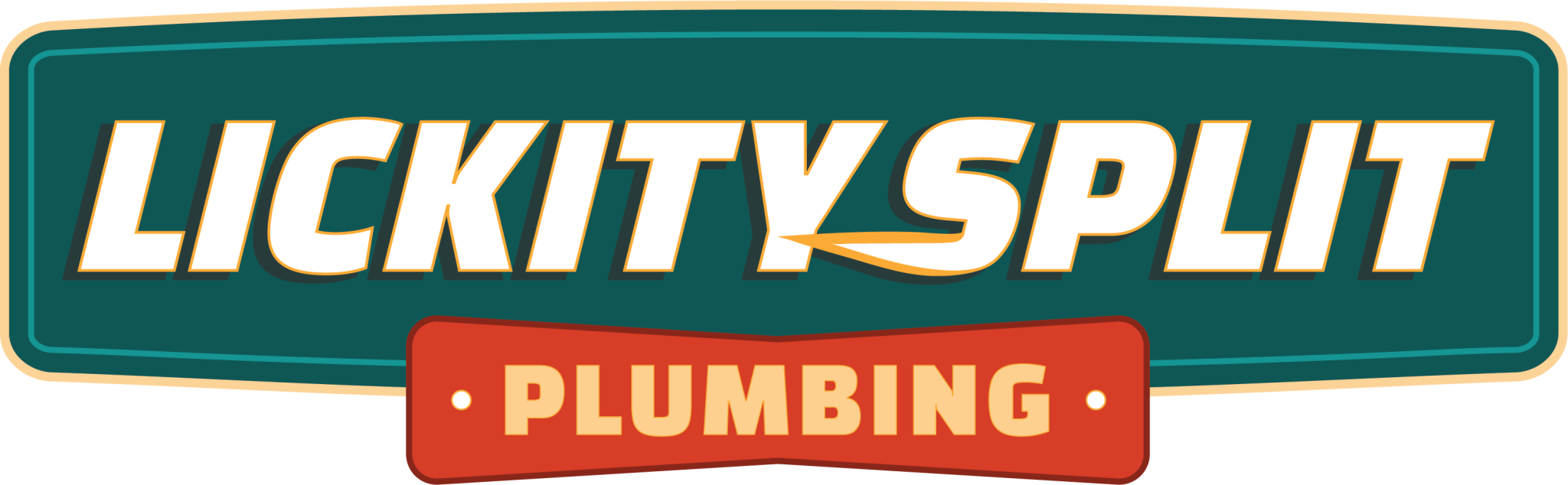 Lickity Split Plumbing Logo