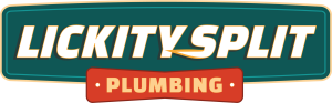 lickity split plumbing logo