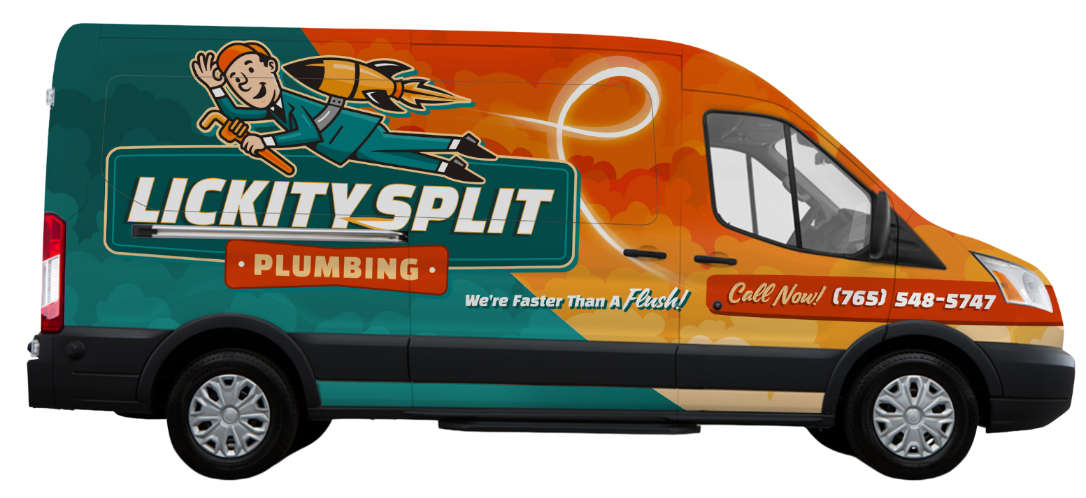lickity split plumbing van in lafayette