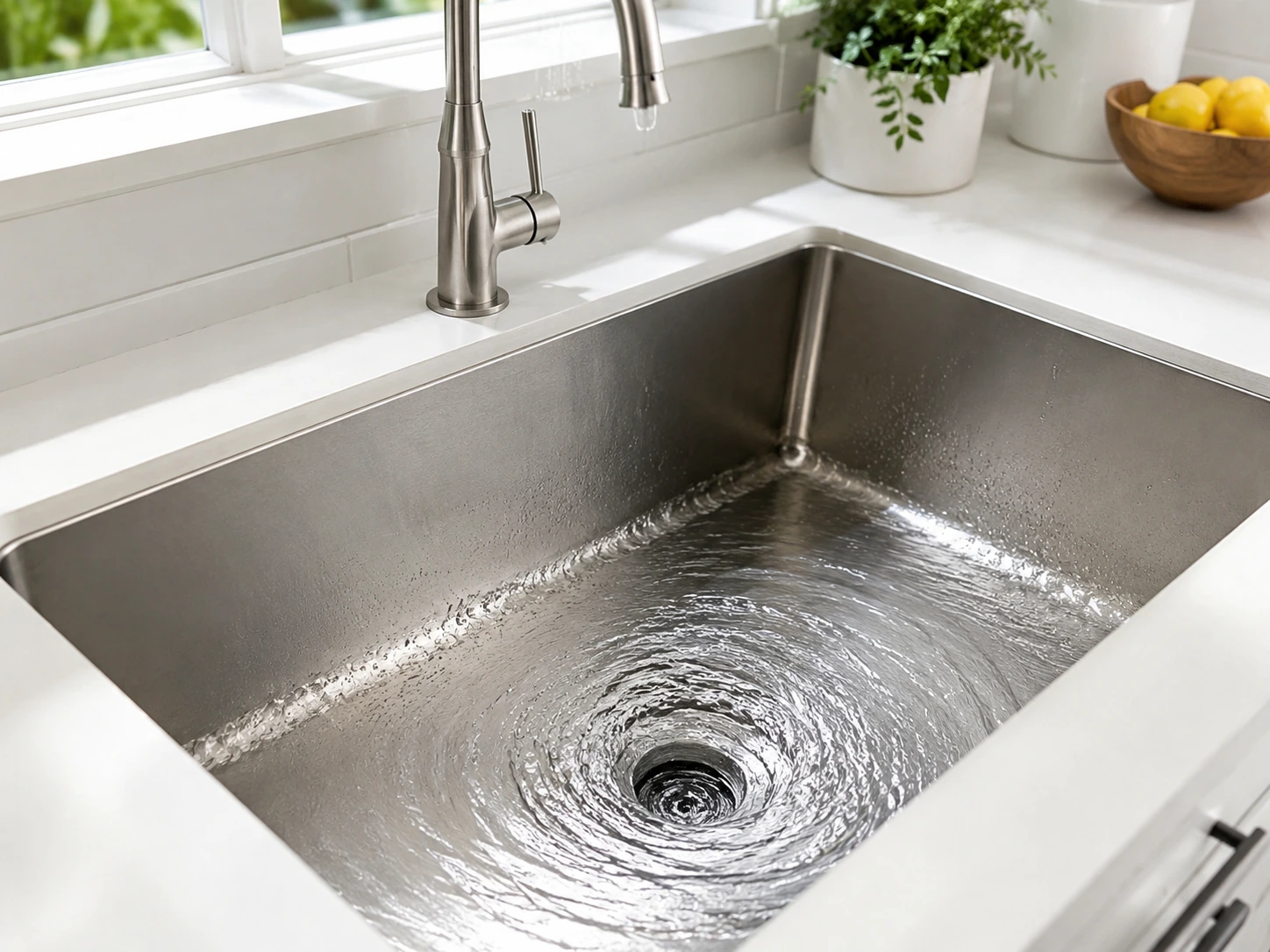 Kitchen sink draining properly after garbage disposal and drain repair